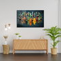 Wallity Pintura de Vidrio Templado Decorativo Multicolor 46 x 72 cm